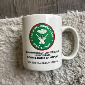 2010 N Y United Cricket Club Of Waterbury Commonwealth Coffee Cup Souvenir - Picture 1 of 7