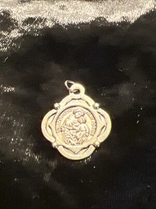 Vintage Catholic St Anthony Silver Tone Religious Medal Franciscan Friars - Picture 1 of 3