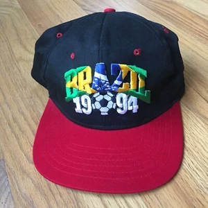 Vintage Brazil World Cup Hat 1994 Snapback Soccer Futbol Football Brasil - Picture 1 of 2