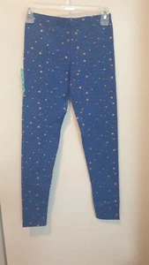 Vigoss Girls Leggings Size XL-14 Navy Blue gold Stars.New   - Picture 1 of 2