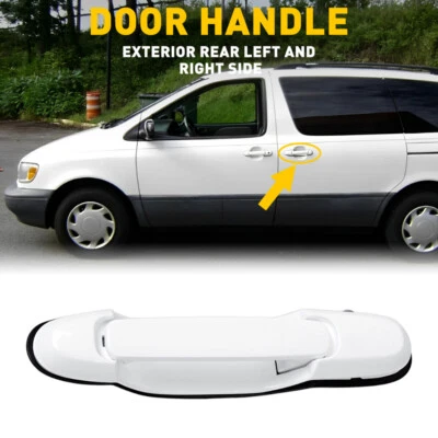 Maçaneta traseira deslizante lateral do passageiro ou motorista para Toyota Sienna 1998 -2003 E - Imagem 1 de 4