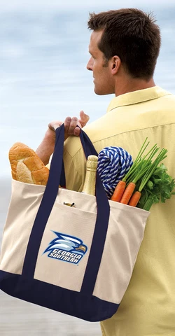 GSU Tote Bags DELUXE CANVAS Georgia Southern Tote Bag Cover