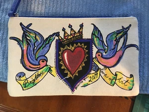Brighton Love Of Art 2019 Canvas Zippered Pouch or Cosmetic Bag - Picture 1 of 3