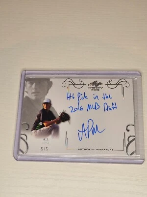 2016 Leaf Trinity - Signatures Silver Spectrum #A-AJP A.J. Puk 5/5 - Image 1 of 2