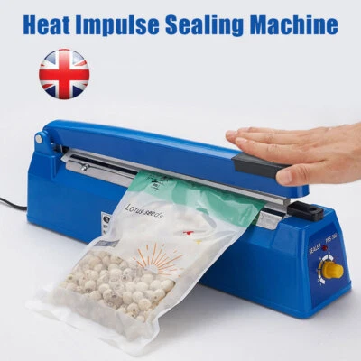Impulse Heat Sealer Plastic Bag Film Sealing Machine Element Metal ABS UK Plug - Image 1 of 4