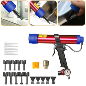 Adjustable Pneumatic Seam Sealer Glue Gun Air Rubber Tool 310ml Hard Sealant USA - Picture 1 of 17