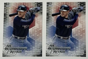Freddie Freeman 2018 Topps An International Affair #IA-3 Black SP /299 Lot Of 2 - Picture 1 of 4