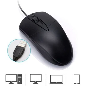 1200 DPI USB Optical Mouse Ergonomics Computer Mice Wired Mouse PC Laptop - Picture 1 of 11