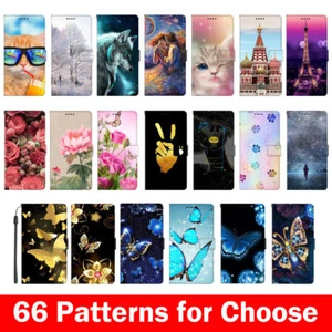 Patterned Leather Case Wallet Flip Stand Cover for Samsung Galaxy S25 Ultra S25+ - Picture 1 of 75