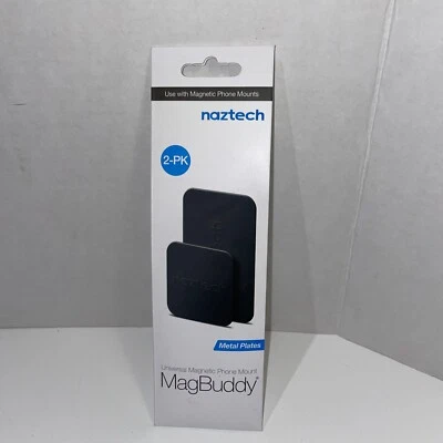 Naztech Ultra-Thin MagBuddy Plates 2 Extra/Spare Plates for MagBuddy Phone Mount - Image 1 of 4