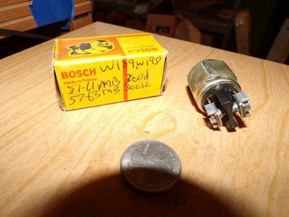 1xNOS OEM BOSCH#0334004003,MERCEDES#0005452209 EARLY STOPLIGHT SWITCH 300d,300SL - Image 1 of 4