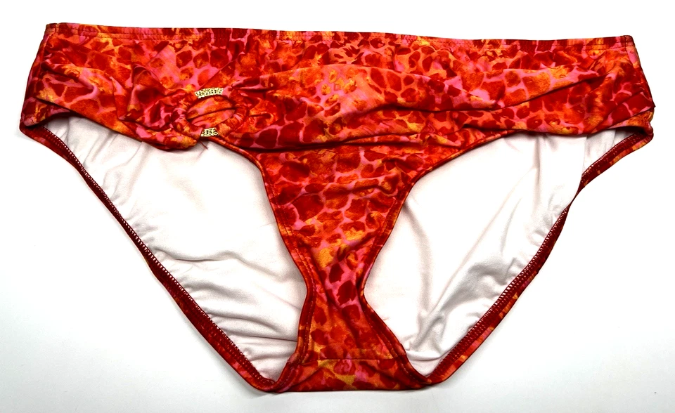 Antonio Melani Bikini Bottom Womens Large Sunset Sash Animal Print Swim Beach - Image 1 of 4