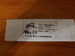 Gems 2200BGH4002A3UA Pressure Transducer, 0-4000 PSIG ,7-35 VDC In,4-20 mA.Out - Picture 1 of 3