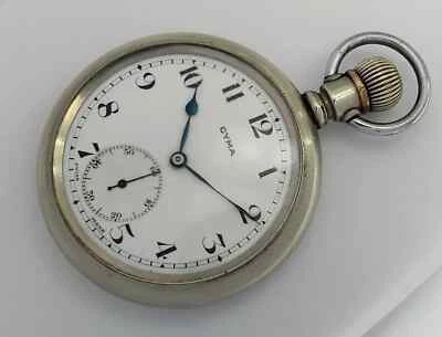 RELOJ ANTIGUO BOLSILLO CUERDA HOMBRE CYMA SILVERADO PHILADELPHIA HECHO EN SUIZA Foto 1 de 4