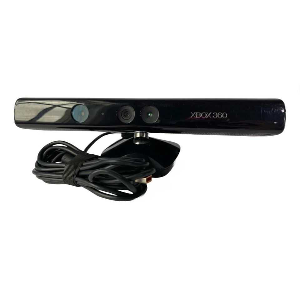 XBOX 360 Kinect Sensor Bar Black Genuine Microsoft Fully Tested & Working - Image 1 of 4