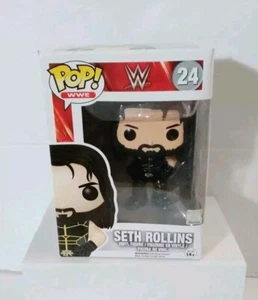 Pop WWE Seth Rollins #24 Wrestling Vinyl Figure In Black Outfit New - Picture 1 of 7