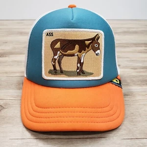 Goorin Bros The Farm Ass Patch Snapback First Ass orange grün weiß Netzrücken - Bild 1 von 13
