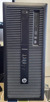 Hp EliteDesk 800 G1 TWR INTEL i7 4770 @3.40GHz  8GB RAM 500GB HDD Win 10 Pro - Image 1 of 4