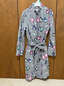 So Girl Penguin Fleece Winter Robe Size xs 5 - 6 - Picture 1 of 7