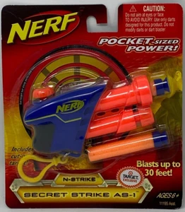 MINI NERF DART GUN POCKET SIZED SECRET STRIKE AS-1 HASBRO Target Exclusive Blue - Picture 1 of 13