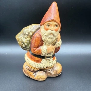 VAILLANCOURT 1990 MARRÓN PADRE NAVIDAD ROCKER 5,75" FIGURA #1211 TIZA - Imagen 1 de 14