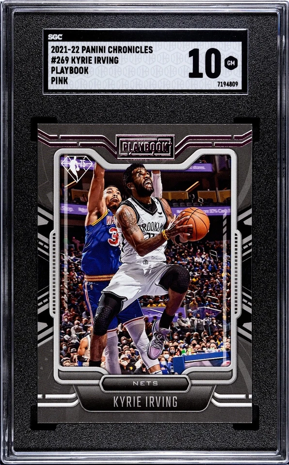 2021-22 Panini Chronicles PINK Playbook Basketball #269 Kyrie Irving Nets Black - Image 1 of 2