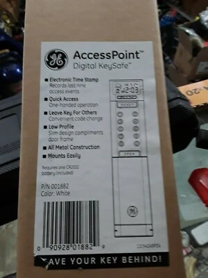 SEALED..GENERAL ELECTRIC GE Access Point Digital Keysafe 001882 /color white  - Image 1 of 2