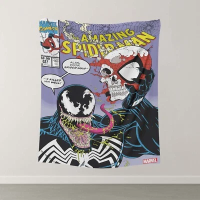 Tapiz de hombre araña, arte de pared veneno, tapiz de superhéroe, colgante de pared de héroe, Foto 1 de 4