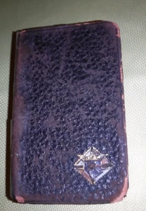 MANUAL OF CATHOLIC DEVOTIONS BY CATHOLIC BOOK & CHURCH 1899 LEATHER FAIR - Picture 1 of 9