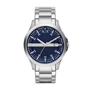 Armani Exchange Men's Three-Hand Date Stainless Steel Blue Dial Watch NIB AX2132 - Picture 1 of 4
