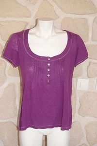 Haut violet neuf taille 1 en lin marque Gérard Darel étiqueté à 77€ (v) - Imagen 1 de 2