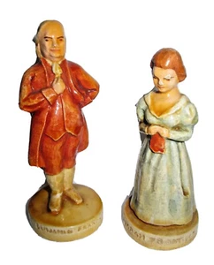 SEBASTIAN MINIATURE SML-009A SML-010A Benjamin Franklin & Deborah Franklin - Picture 1 of 7