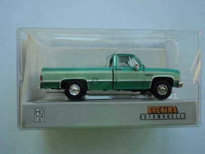 Camioneta pickup Brekina 1981 GMC Sierra Grande verde HO 1/87 plástico Foto 1 de 2