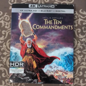 THE TEN COMMANDMENTS New 4K Ultra HD + Bluray Charlton Heston Yul Brynner Sealed - Picture 1 of 5