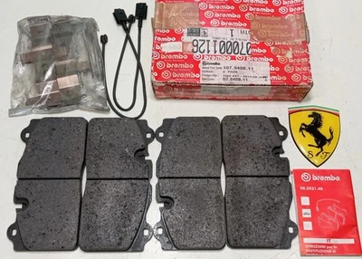 Pastilhas de freio dianteiro Ferrari 599_fios sensores_molas de retenção_430_GTB_70001573_NOVO - Imagem 1 de 4