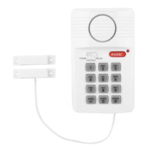 Door Alarm System 3 Settings Security Keypad With Panic Button For Home Offi Set - Picture 1 of 9