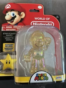 Super Mario Star Power Mario 2016 Jakks Nintendo 4 Inch Figure World Of Nintendo - Picture 1 of 7