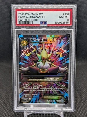 Pokemon TCG M Alakazam EX Full Art 118/124 Fates Collide - PSA 8 NM-MT - Image 1 of 2