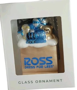 ROSS DRESS FOR LESS Exclusive 2025 Shopping Bag Bear Glass Ornament ** NEU ** - Bild 1 von 2