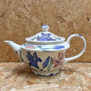 Seltene frühe 1989 Emma Bridgewater Schwammgeschirr Keramik Lilien Lilie Blumen Teekanne - Bild 1 von 12