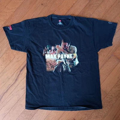 Camiseta Promocional Videojuego Max Payne 3 Gamestop, Negra L Grande Rockstar Games Foto 1 de 4