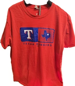 Texas Rangers Shirt Men's Red Extra Large MLB Baseball Fanatics Graphic Print - Picture 1 of 7
