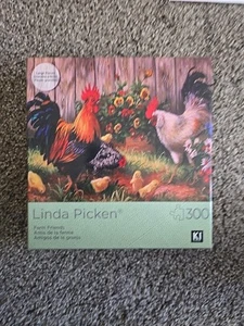 Linda Picken Farm Friends Puzzle 300 Pieces 18" x 24" 2022 Large Pieces KI  - Picture 1 of 2