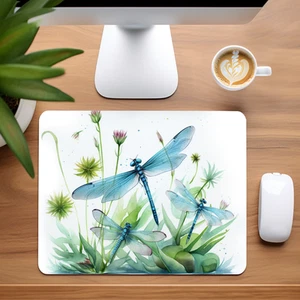 Blue Dragonflies Custom Non-Slip Neoprene Mouse Pad Home Office - Picture 1 of 1