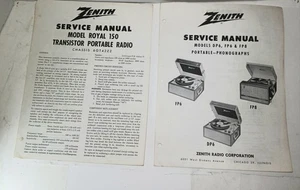 2- Manuales de servicio Zenith vintage 1-61 y 2-9-61 buen estado - Imagen 1 de 4