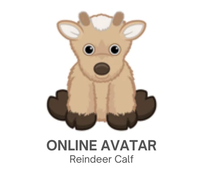 Webkinz Classic Reindeer Calf Christmas Pet Code Only - Image 1 of 2