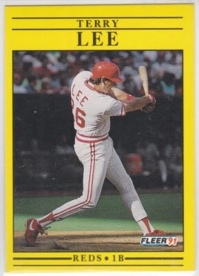 M) 1991 Fleer Baseball Trading Card - Terry Lee #70 - Image 1 of 2