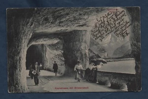 Axenstrasse mit Bristenstock - cartolina viaggiata - Picture 1 of 2