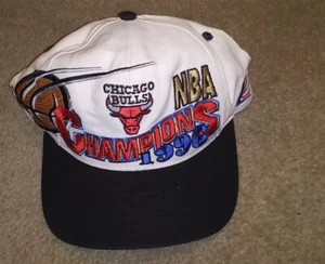 Vintage Chicago Bulls Nba Champions 1996 Logo Athletic Snapback Hat Make Offer - Picture 1 of 6
