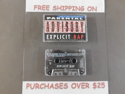 VA EXPLICIT RAP CASSETTE GETO BOYS NWA ICE CUBE EAZY E 2 LIVE CREW TOO SHORT - Image 1 of 2